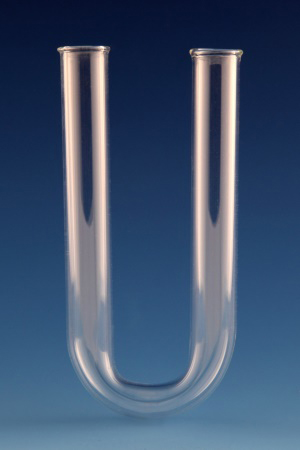 Absorption Tube U-Form, 125mm Height, 15mm Diam, Borosilicate Glass